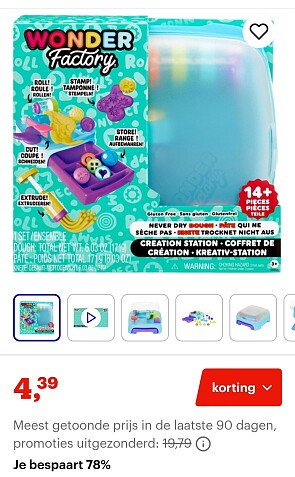 Wonder Factory Creation Station met boetseerklei -78%