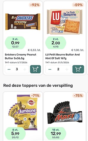 Snickers, drop, chocolade eieren tot -92%