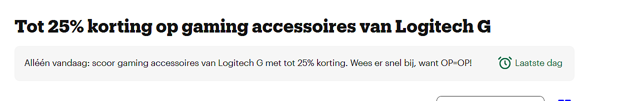 Dagdeal bol: Tot 25% korting op gaming accessoires van Logitech G