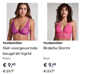 Hunkemöller tot 1/3 van de prijs