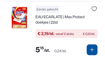 Eau ecarlette Decolor stop goedkoper + coupon