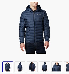 Columbia jas maat XXL