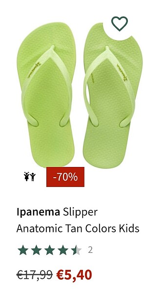 Slippers vanaf 5,40€