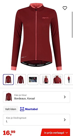 Rogelli Fietsjack Winter L