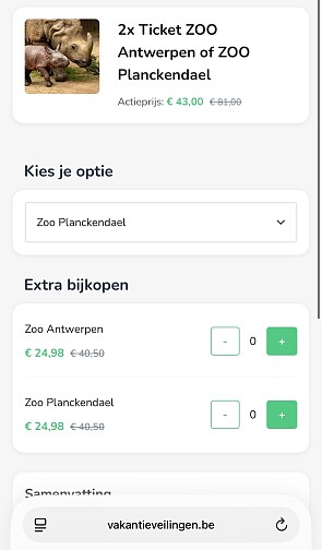 Zoo Plankendael duo-tickets
