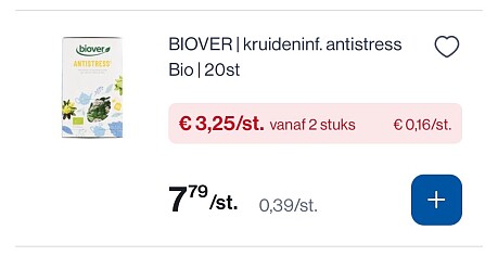 Biover thee goedkoper