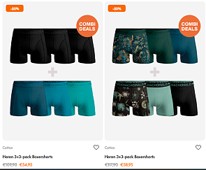 Heren boxershorts aan -50% en 10% extra korting ✨ Muchachomalo