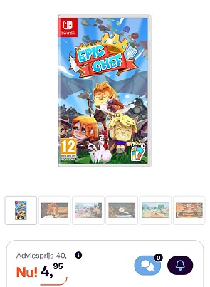 Epic chef Nintendo switch