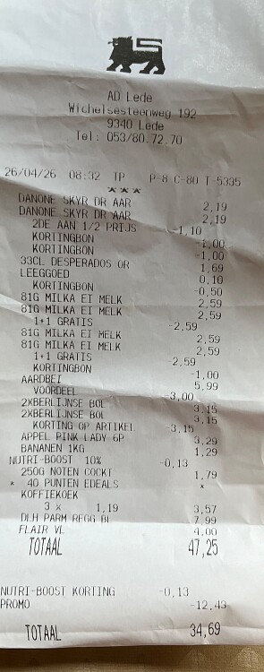 Danone Skyr in promo-Berlijnse bol 1+1