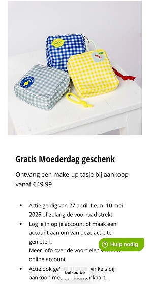 Gratis Make -up tasje