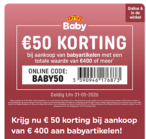 -€50 bij aankoop vanaf €400 babyartikelen 👶🏻 bij Smyths Toys