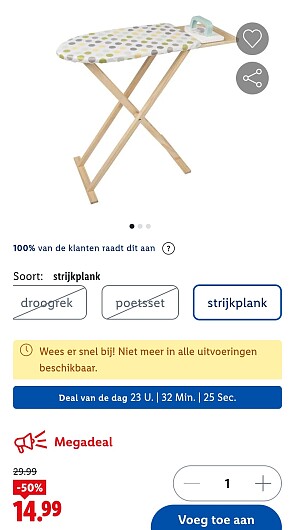 Strijkplank voor kinderen -50%
