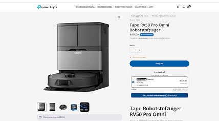 Tapo RV50 Pro Omni Robotstofzuiger