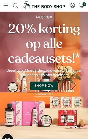 20% korting op cadeausets