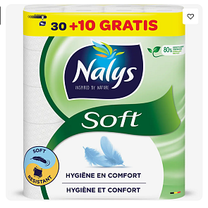 40 rollen Nalys toiletpapier voor 7,99 euro