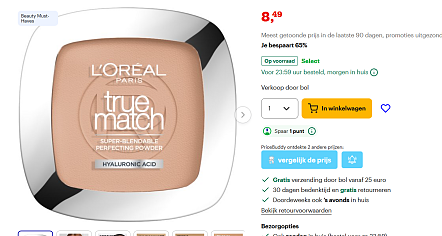 L'oreal Paris gezichtspoeder vegan goedkoop bij bol!