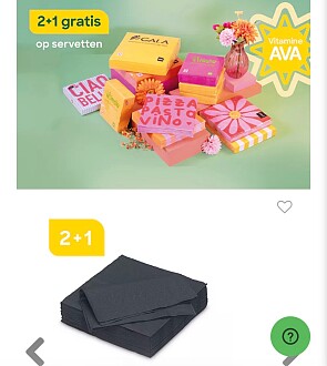 Servetten actie