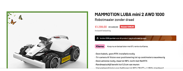 MAMMOTION LUBA mini 2 AWD 1000