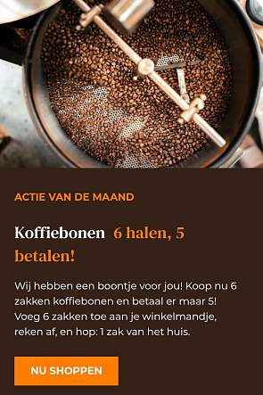 Koffiebonen ☕ 6 halen, 5 betalen bij Oké Koffie