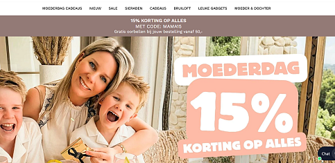drks moederdagactie - leuk cadeau met 15%