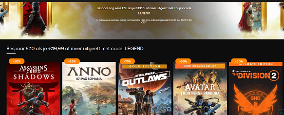 Legend sale bij Ubisoft!