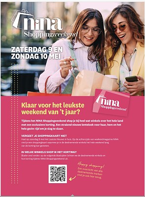 Nina shoppingweekend 9-10 mei