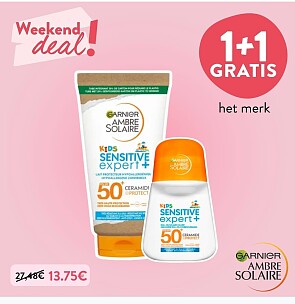 AMBRE SOLAIRE 1 + 1 gratis bij Di