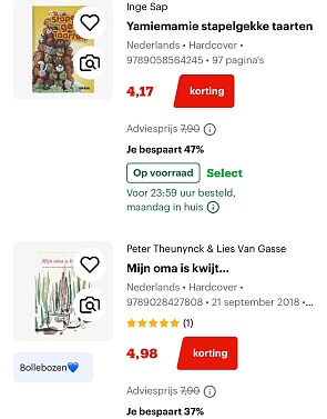 Kinderboeken opruiming