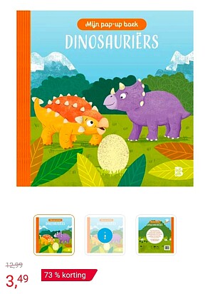Pop-up Boek Dinosauriers -73%