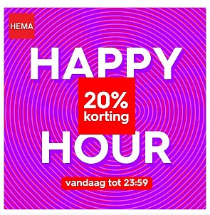 20% korting tot 23:59 uur!