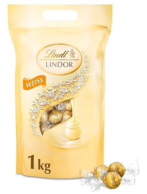 Lindt LINDOR Chocolade ballen wit 1kg