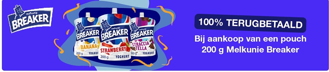 100% terugbetaald Breaker Melkunie 200 gram