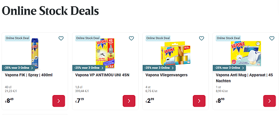 Vapona Online Stock Deals Delhaize