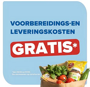 Gratis voorbereidingskosten bij Carrefour