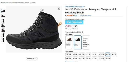 Jack Wolfskin wandelschoen mannen