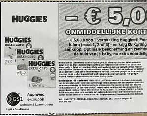 Gratis Huggies extra care maat 2 met e-coupon