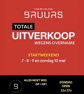 Startweekend uitverkoop Bruurs HOOGSTRATEN
