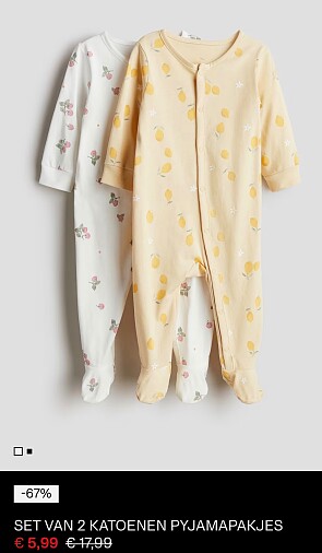2 katoenen pyjama’s