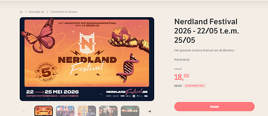 Dag wetenschap met korting op het Nerdland festival!