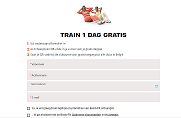 Gratis dagpas bij basic fit