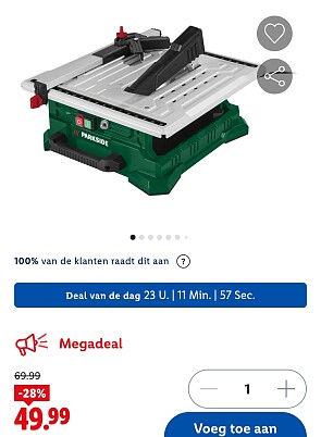 Tegelsnijder PARKSIDE® PFS800 -28%