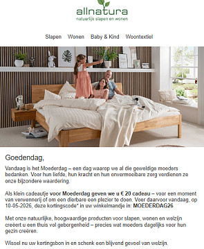 Allnatura: €20 korting
