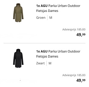 AGU fietsjas