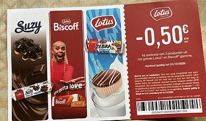 Lotus biscoff gevulde Speculoos goedkoper