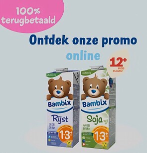 Bambix groeidrink 100% terugbetaald