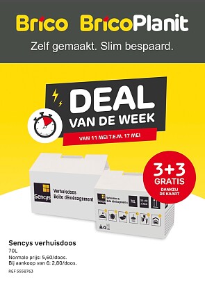 Deal van de week: Verhuisdozen 3 + 3 gratis