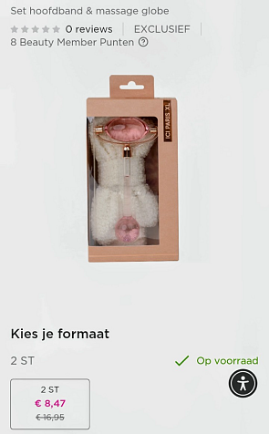 Hoofdband & massageroller set aan -50% 🎀