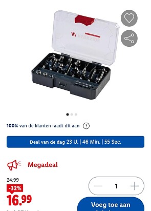 Freesbitset, 15-delig -32%