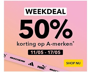 -50% op A-merken