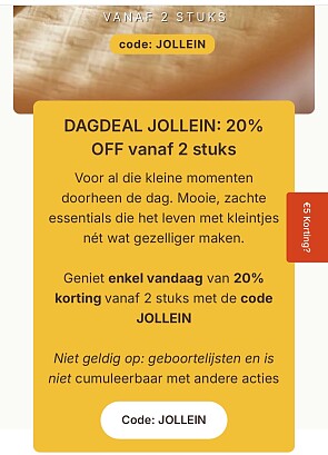 DAGDEAL JOLLEIN: 20%